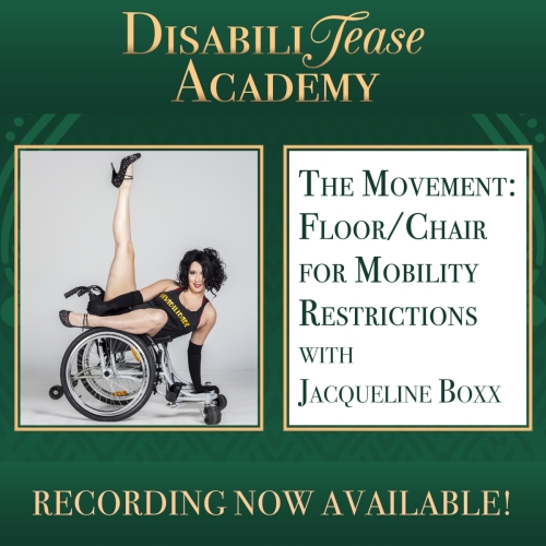 Video announcement - The Movement: Floor/Chair for Mobility Restrictions with Jacqueline Boxx
